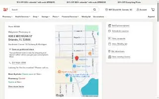 Walgreens Pharmacy of Orlando website