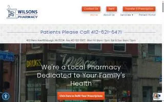 Wilson's Pharmacy website
