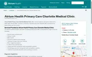 Medical clinic Charlotte NC website