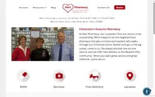 Hart Pharmacy of Cincinnati website