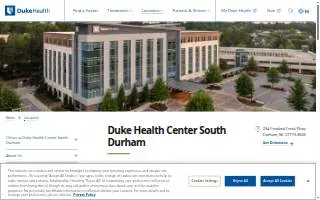 Duke Health Center South Durham website