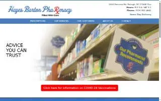 Hayes Barton Pharmacy website