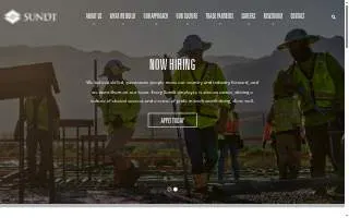 Sundt Construction OSS website