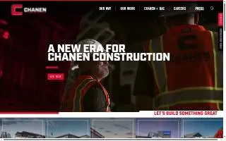 Chanen Construction of Phoenix website