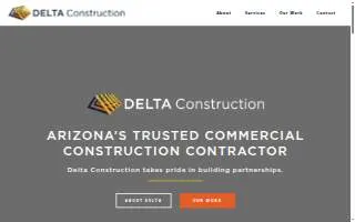 Delta Construction website