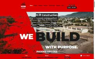 1C39 Construction LLC - Concrete Contractor website