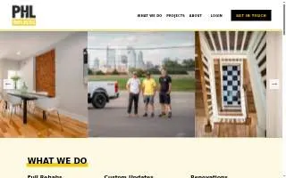 PHL Builders, LLC. website