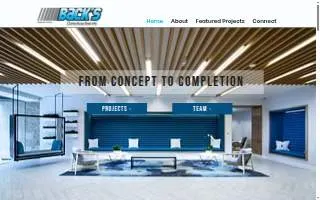 Back's Construction Inc website