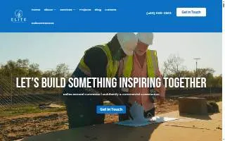 ELITE Construction of Dallas website