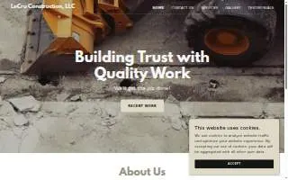 LeCru Construction website