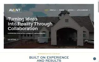 Avant Construction Group website