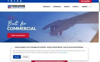 Ferguson Construction of Columbus website