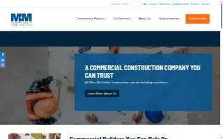 Miles-McClellan Construction website