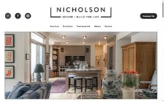 Nicholson Builders website