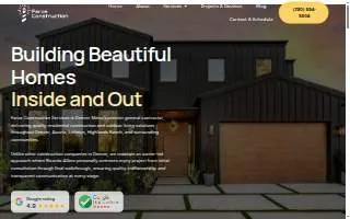 Faros Construction Services website