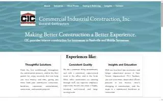Commercial Industrial Construction website