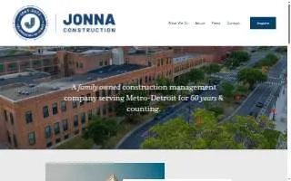 Jonna Construction Company website