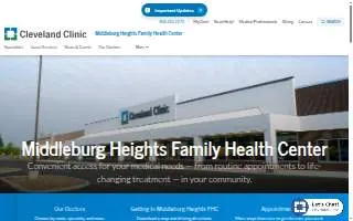 Cleveland Clinic Middleburg Heights Family Health Center website