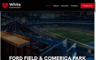 White Construction website