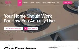 RGD Construction website