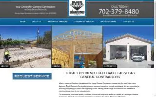 Black Diamond Construction of Las Vegas website