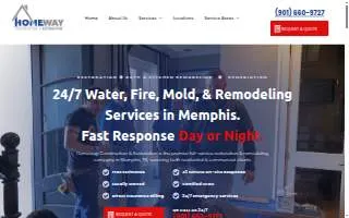 Homeway Construction & Restoration of Memphis website