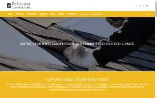 DeSantAna Contractors of Milwaukee website