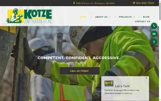 Kotze Construction website
