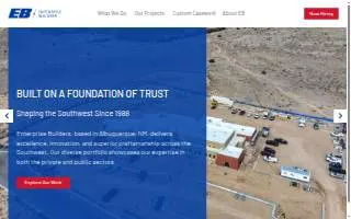 Enterprise Builders Corporation of Albuquerque website