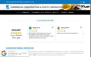 Dub-L-Ee Construction of Albuquerque website