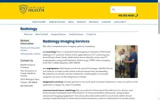 Toledo Hospital Imaging Center website