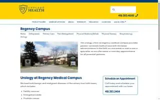 University Toledo Medical Center Uro website