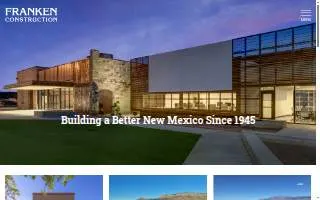 Franken Construction Company website