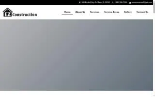 EZ Construction website