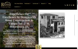 Rossi Construction website