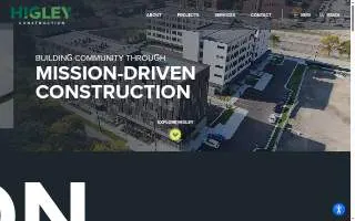 Higley Construction website