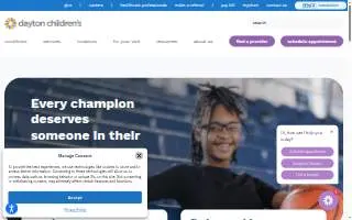 Dayton Children’s Hospital website