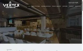 Vertex Construction LLC website