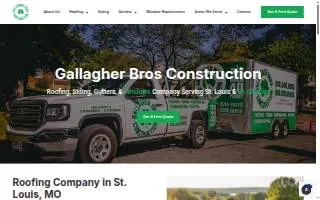 Gallagher Bros Construction of St. Louis website