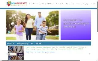 My Community Health Center website