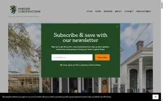 Pokorn Construction website