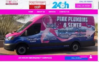 Pink Plumbing and Sewer website
