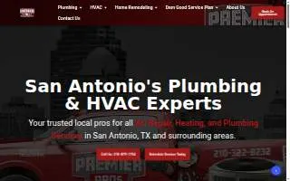 Premier PROS Plumbing & HVAC website