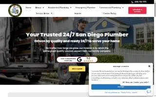 Discount Plumbing San Diego website