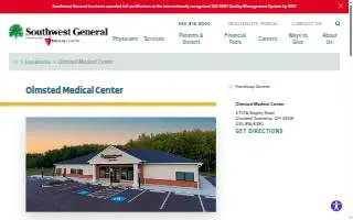 Olmsted Medical Center of Olmsted Township website