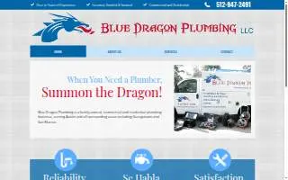 Blue Dragon Plumbing, LLC website