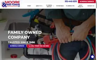 Moore & More Plumbing, LLC. website