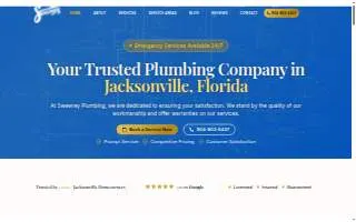 Sweeney Plumbing website