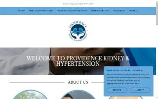 Providence Kidney & Hypertension Specialists website