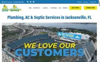 Duck Duck Rooter Plumbing, Septic and Air Conditioning of Jacksonville website